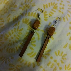 Lovely Boho Wood Earrings